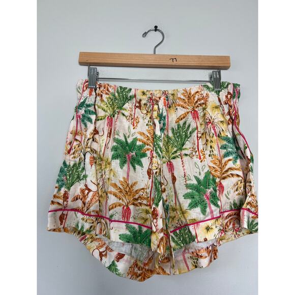 NWT The Lazy Poet Nina Linen Elastic Short Pajama Set Sleepwear Pegasus Size: L - Picture 7 of 11